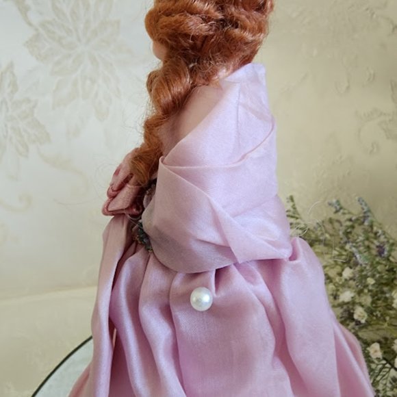 Antique Chalk Ware Pin Cushion Doll/Art Deco Flapper - Picture 4 of 9